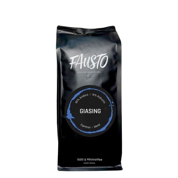 Fausto Giasing 1kg ganze Kaffeebohnen Packung