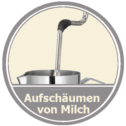 Großes Motta Milchkännchen für das Aufschäumen von Milch